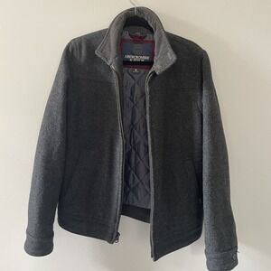 Abercrombie & Fitch Wool Coat Mens‎ Small - Vintage 90s Peacoat Gray